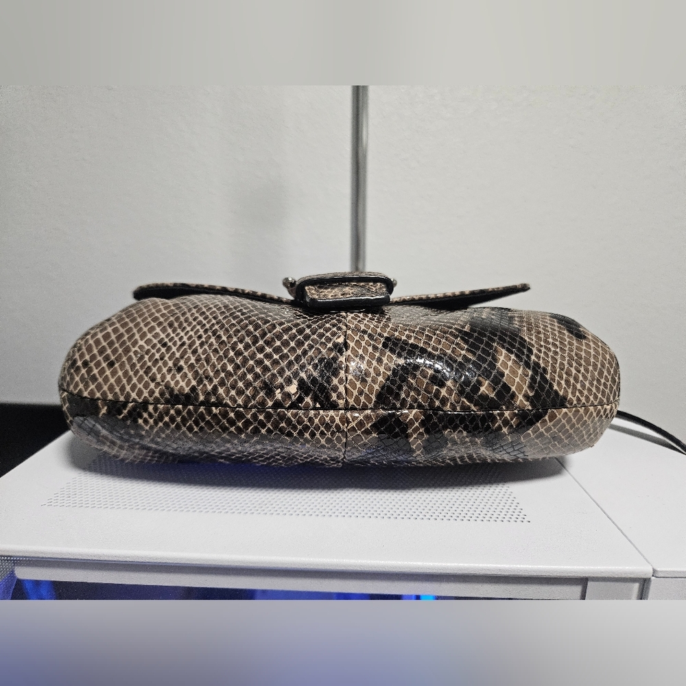 Y2K Coach Soho Python Embossed Leather Mini Crossbody Bag - Picture 6 of 10